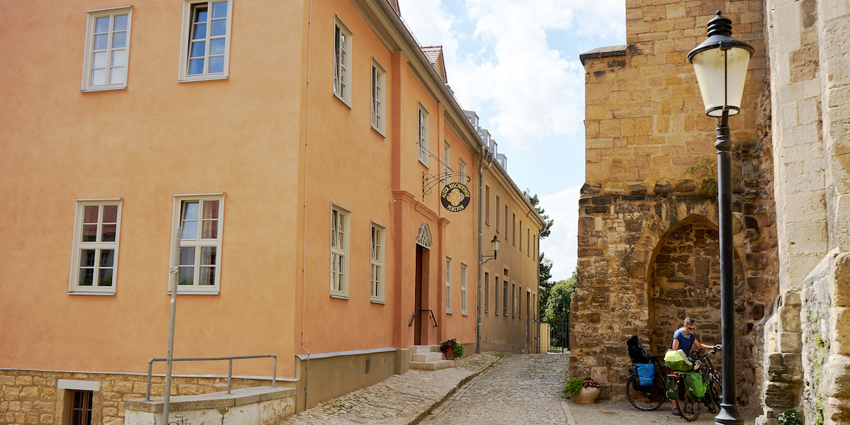 Pension "Alter Bischofshof" in Naumburg. Foto: Beate Ziehres, Reiselust-Mag