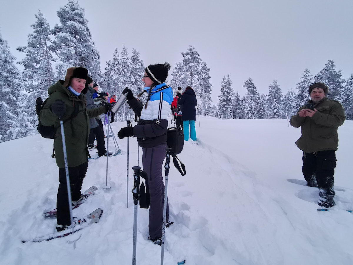 Kuusamo, Finnland: Schneeschuhwanderung. Foto: Beate Ziehres, Reiselust-Mag
