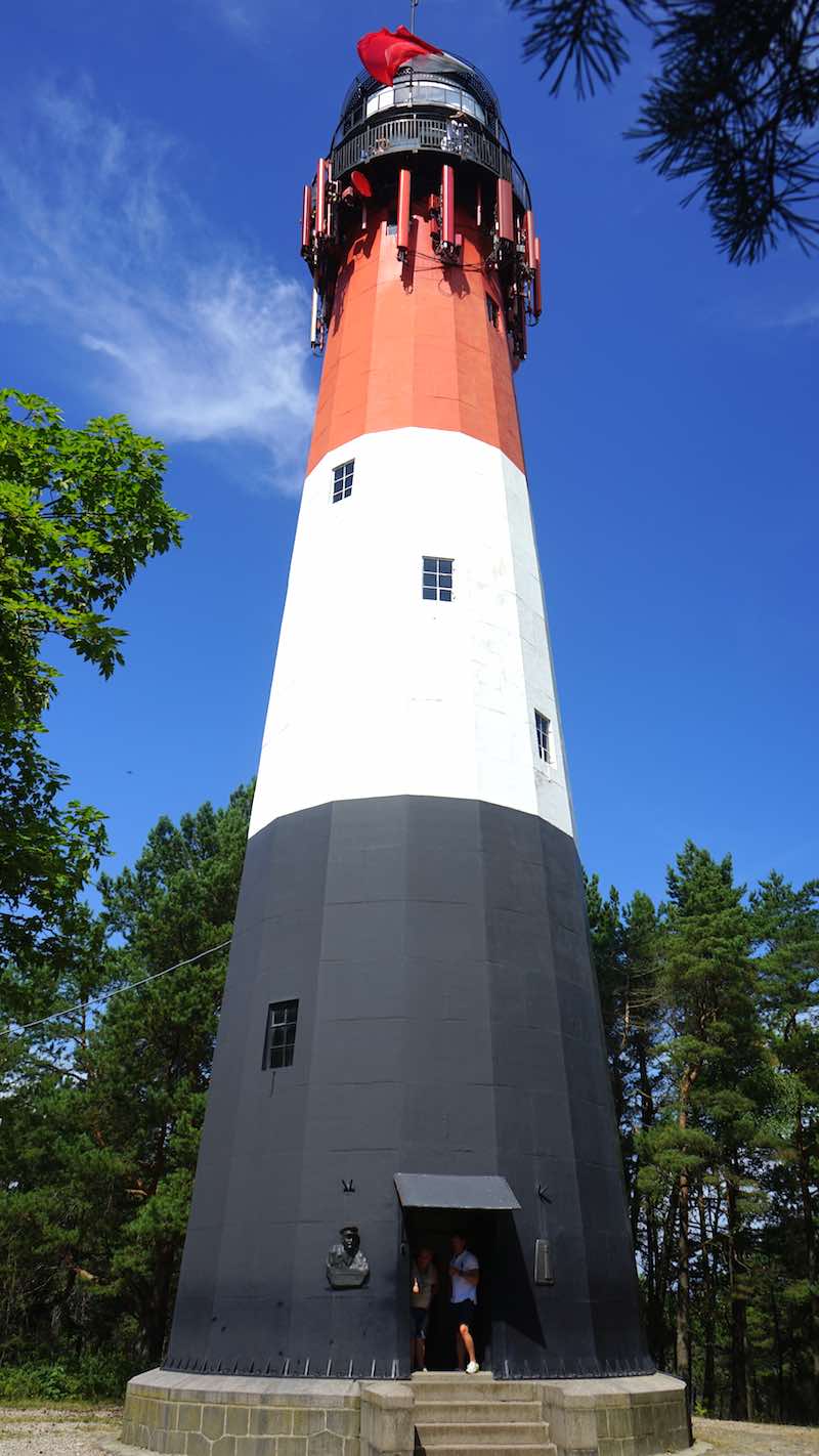 Der Leuchtturm von Stilo an der polnischen Ostsee – Foto: Beate Ziehres