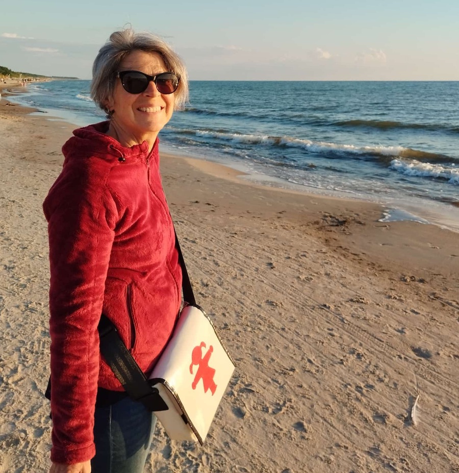 Abend am Strand in Palanga, Beate. Foto: Bernd Ewert