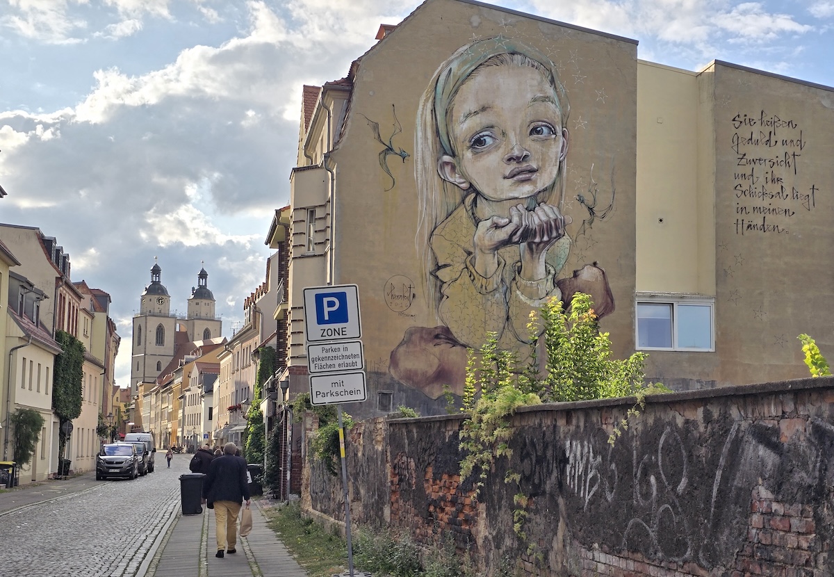 Lutherstadt Wittenberg, Streetart. Foto: Beate Ziehres, Reiselust-Mag