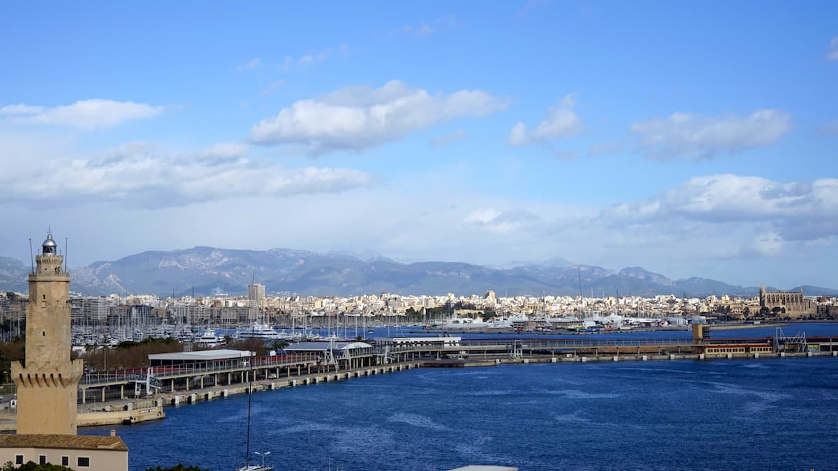 Palma de Mallorca im Winter, vom Castell Bellver aus gesehen. Foto: Beate Ziehres