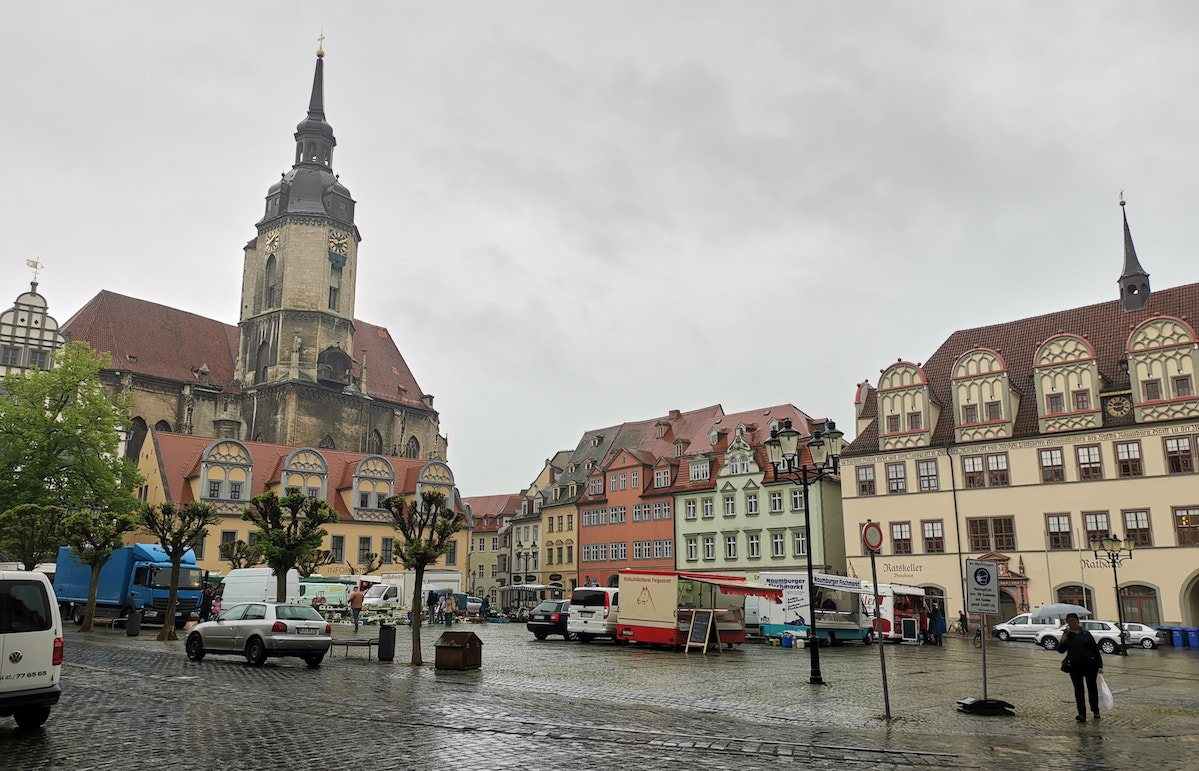 Marktplatz in Naumburg. Foto: Beate Ziehres, Reiselust-Mag