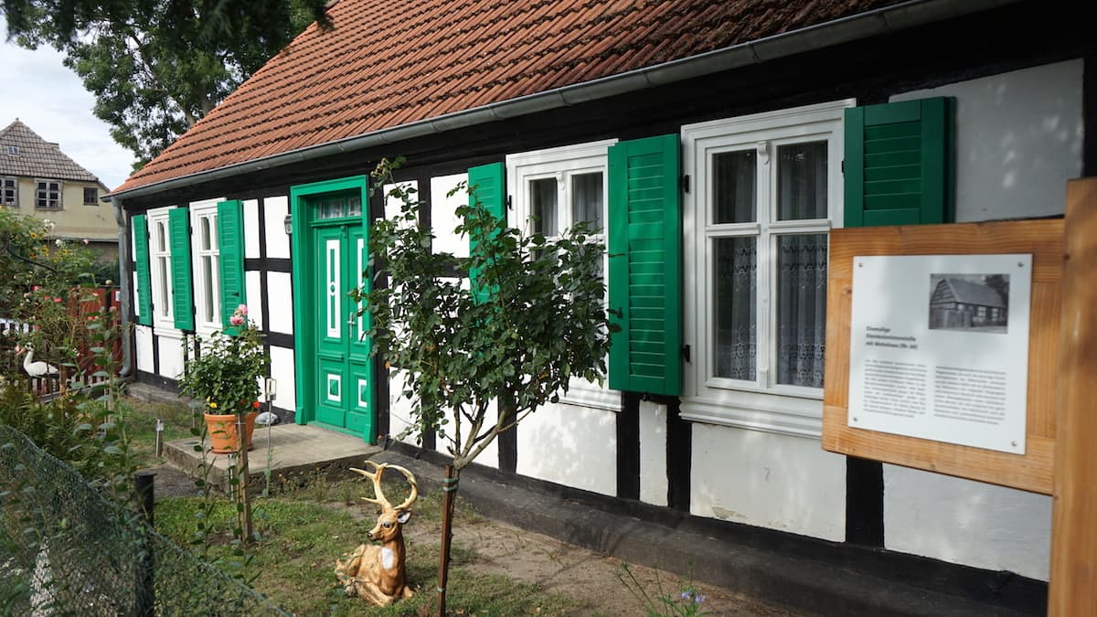 Oderbruch, Neulietzegöricke, typisches Kolonistenhaus. Foto: Beate Ziehres