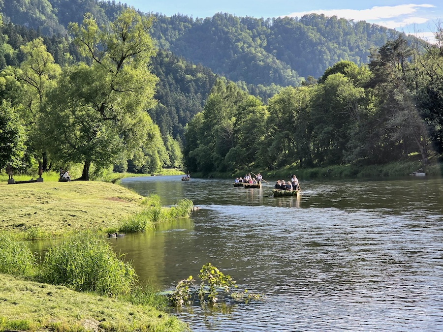 Floßfahrten auf dem Dunajec, Pieninen, Polen. Foto: Beate Ziehres, Reiselust-Mag