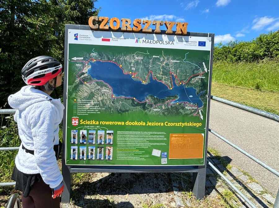 Czorsztyn-See Radweg Pieniny. Foto: Clara Grau