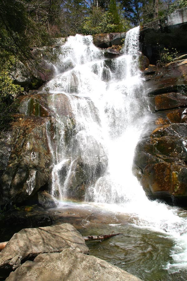 Tennessee, Smoky Mountains: Endlich am Wasserfall – die Ramsey Cascades – Foto: Beate Ziehres