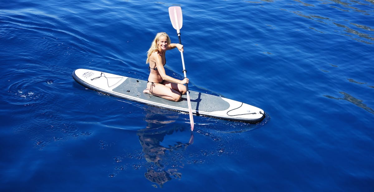 Auch Anna Tästensen hat Spaß mit dem Board – Foto: Beate Ziehres