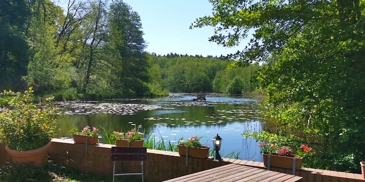 Mühlenteich an der Ragower Mühle, Schlaubetal. Foto: Beate Ziehres