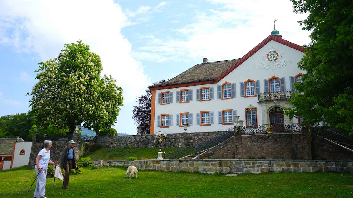 Das Grün vor dem Schloss ist eine beliebte Kulisse für Hochzeitsbilder – Foto: Beate Ziehres