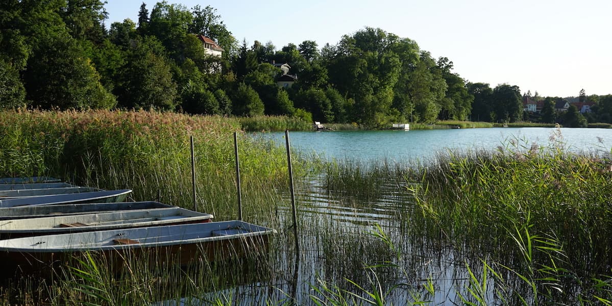 Seenland Oder-Spree, Märkische Schweiz, Schermützelsee, Buckow. See mit Booten. Foto: Beate Ziehres