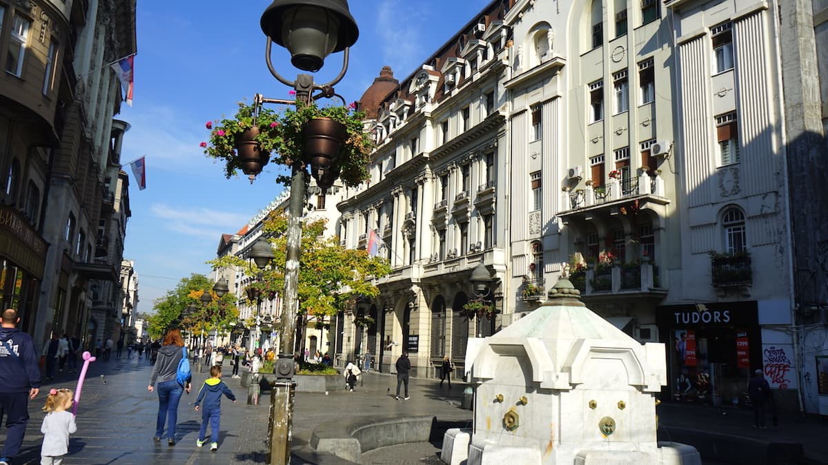 Serbien: Knez Mihailova in Belgrad. Foto: Beate Ziehres