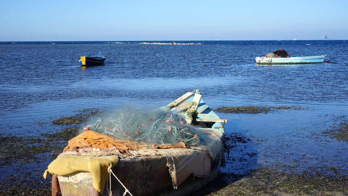 Sidi Rais, Tunesien, versunkene Hafenanlagen. Foto: Beate Ziehres, Reiselust-Mag