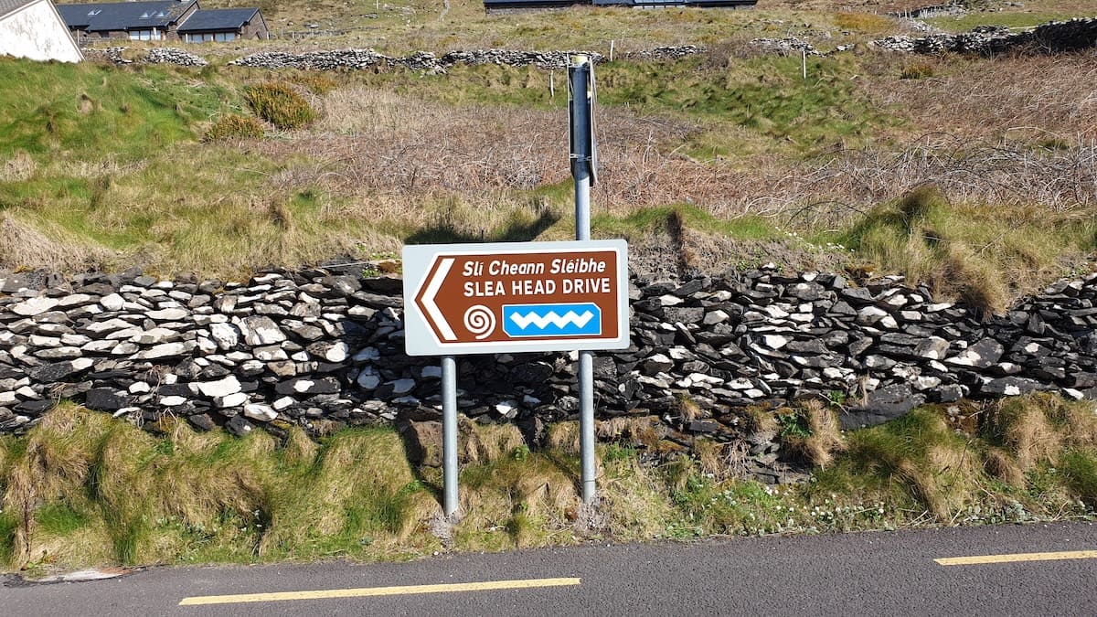 Slea Head Drive Schild
