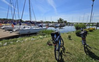 Marina Lubczyna, direkt am Stettiner Haff Rundweg. Foto: Beate Ziehres, Reiselust-Mag