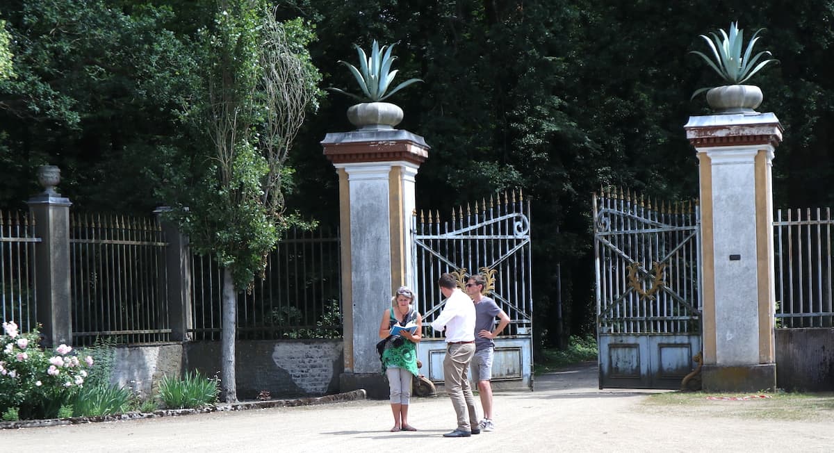 Tangerhütte: Eingang zum Stadtpark. Foto: Sibylle Paetow