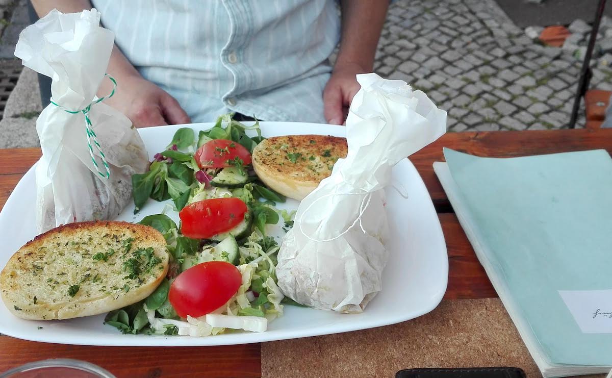 Tangermünde Exempel Gaststuben: der vegetarische Hansesack 2 Punktnull. Foto: Beate Ziehres