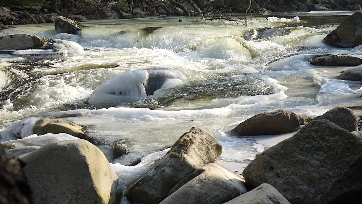 Winterstimmung an der Bode. Foto: Beate Ziehres