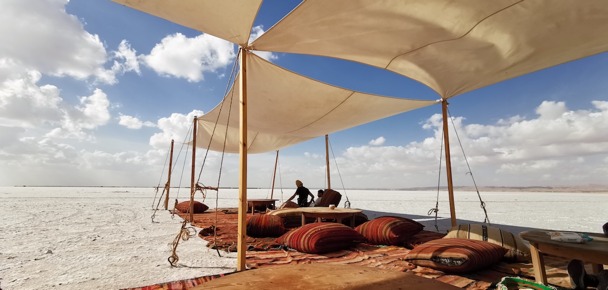 Tunis Fashion Week auf dem Chott el Djerid. Foto: Beate Ziehres, Reiselust-Mag