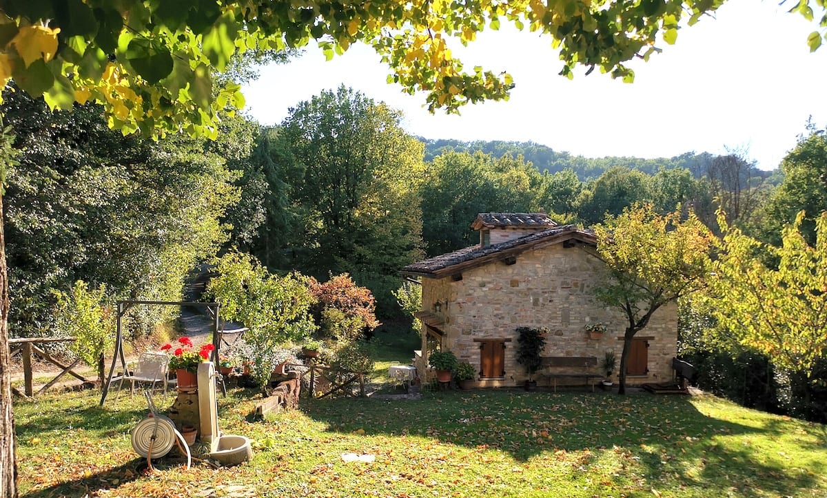 Anwesen des Vin Santo Herstellers Bistarelli in Umbrien. Foto: Beate Ziehres