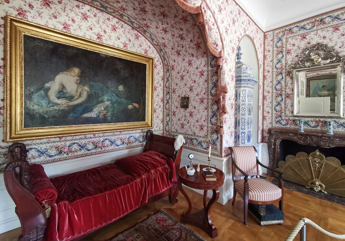 Schlafzimmer von Rose im Schloss Rogalin. Foto: Beate Ziehres, Reiselust-Mag